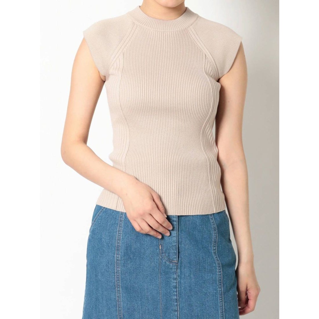 Mercuryduo スカーフ付ノースリーブバックシャンニット ベージュ ファッション通販 Fashion Walker Mercuryduo スカーフ付ノースリーブバックシャンニット ベージュ ファッション通販 Fashion Walker