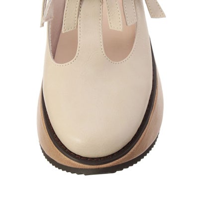 ribbon tstrap shoes （ボルドー）｜詳細画像