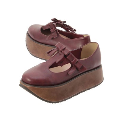 ribbon tstrap shoes （ブラック）｜詳細画像
