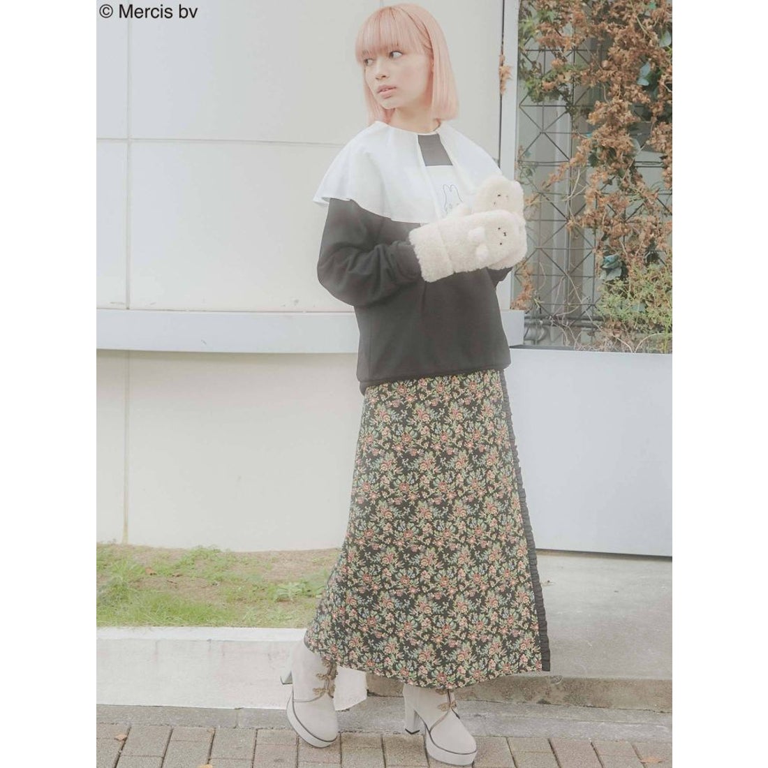 merry jenny mocomoco miffy mitten（アイボリー） -ファッション通販