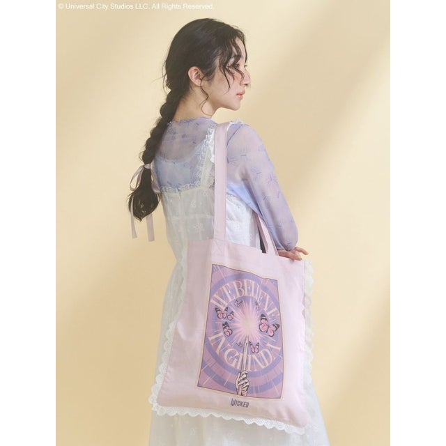 『WICKED』 Lace Tote Bag （ラベンダー）