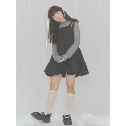floral pointelle knit （オフホワイト）｜詳細画像