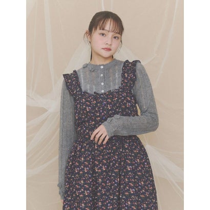 floral pointelle knit （オフホワイト）｜詳細画像