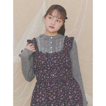 floral pointelle knit （オフホワイト）｜詳細画像
