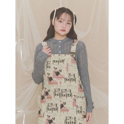 floral pointelle knit （オフホワイト）｜詳細画像