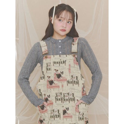 floral pointelle knit （オフホワイト）｜詳細画像