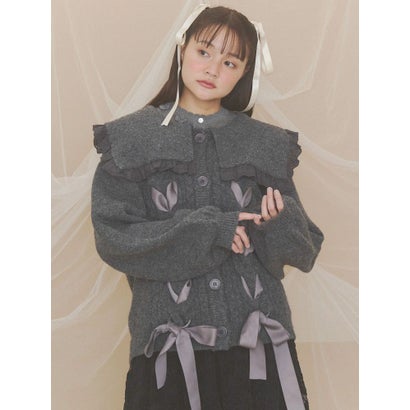 floral pointelle knit （オフホワイト）｜詳細画像