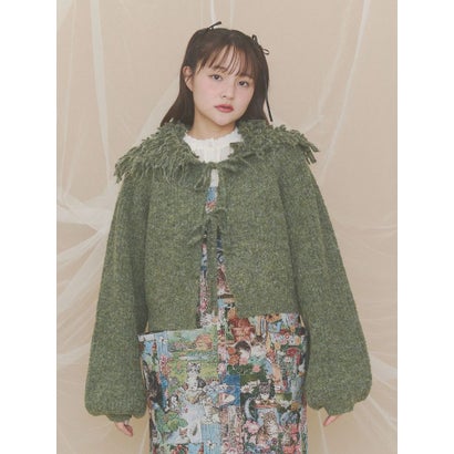 floral pointelle knit （オフホワイト）｜詳細画像