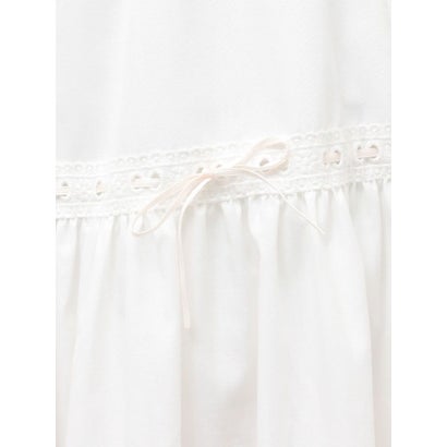 lace ribbonギャザースカート （カーキ）｜詳細画像