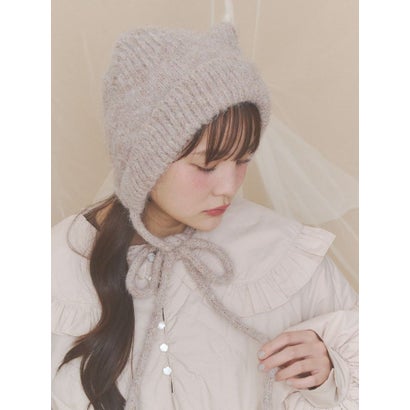 Bear Ear Knit Cap （オフホワイト）｜詳細画像