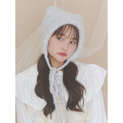 Bear Ear Knit Cap （オフホワイト）｜詳細画像