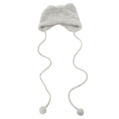Bear Ear Knit Cap （オフホワイト）｜詳細画像
