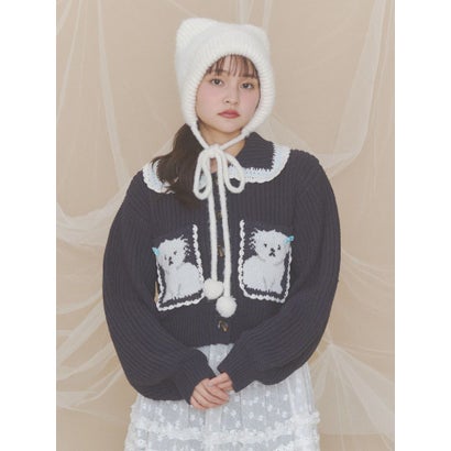 Bear Ear Knit Cap （ベージュ）｜詳細画像