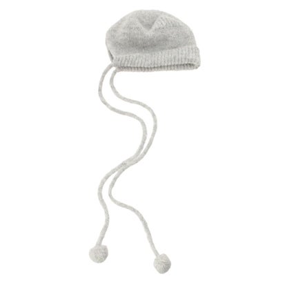 メリージェニー merry jenny Bear Ear Knit Cap （グレー）｜詳細画像