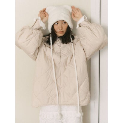メリージェニー merry jenny Bear Ear Knit Cap （グレー）｜詳細画像