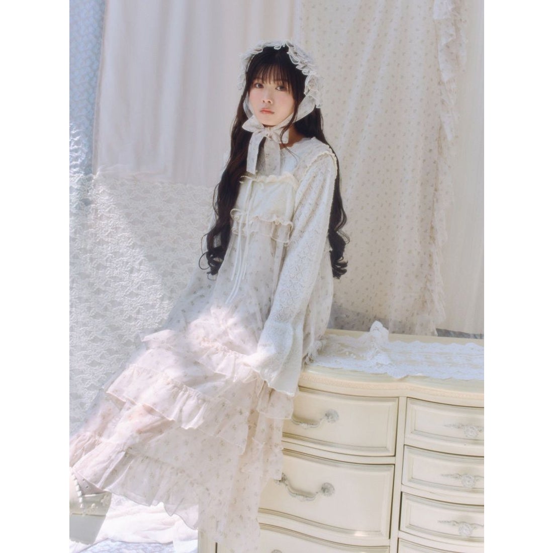 メリージェニー merry jenny flower dream dress （アイボリー） -靴