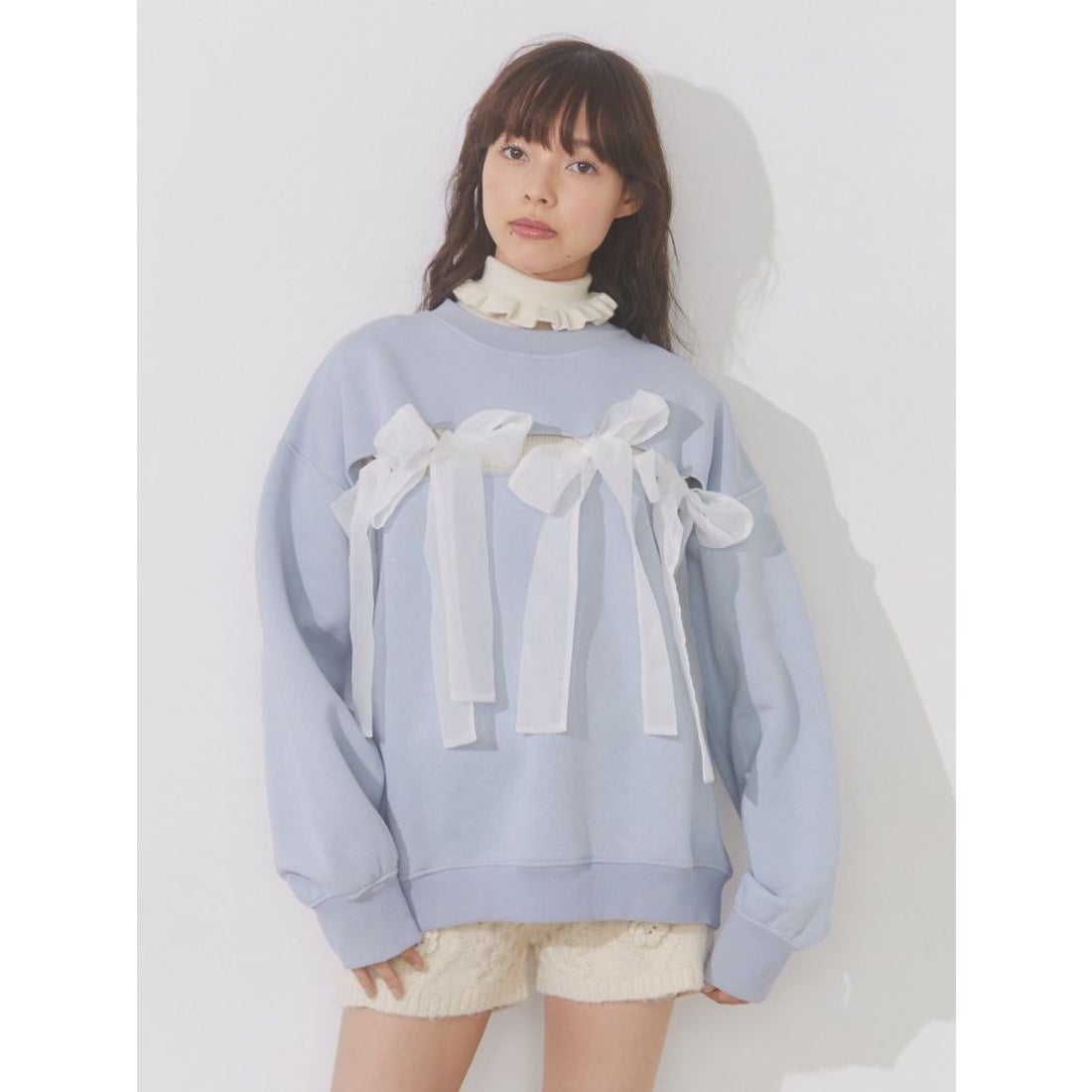 メリージェニー merry jenny merry jenny リボンでつないだトレーナー 