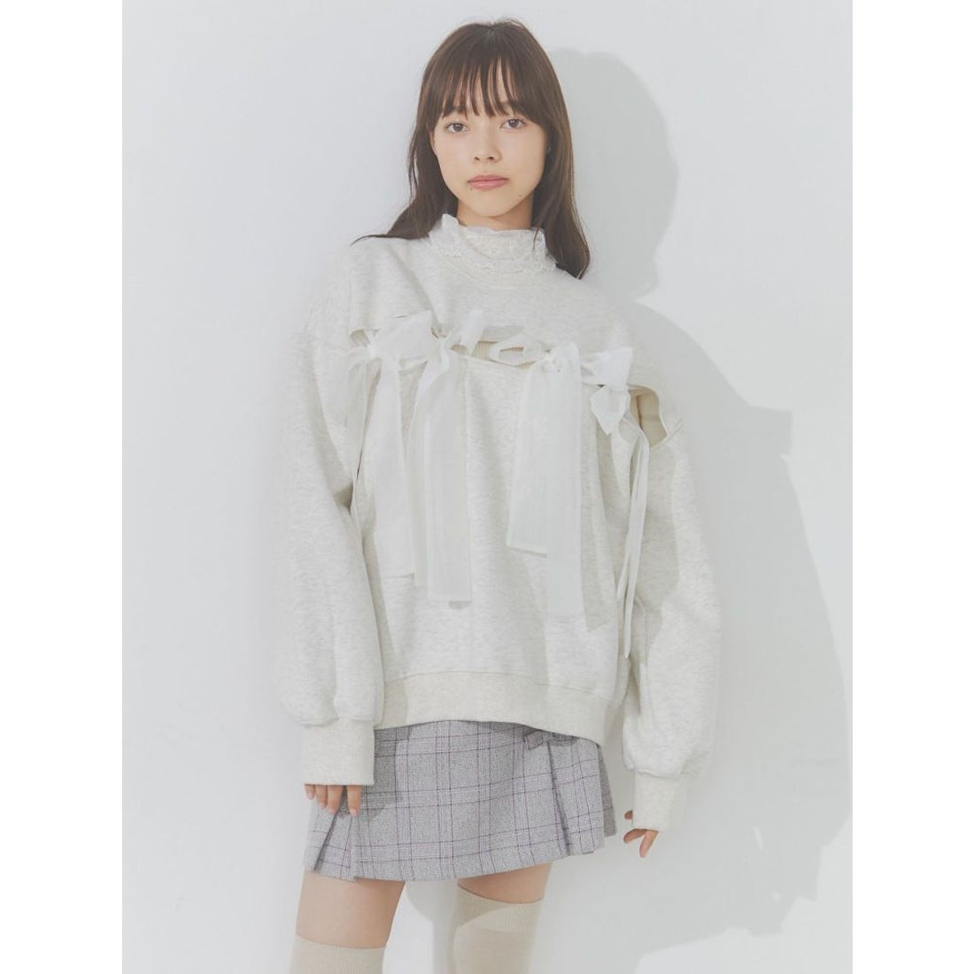 メリージェニー merry jenny merry jenny リボンでつないだトレーナー 