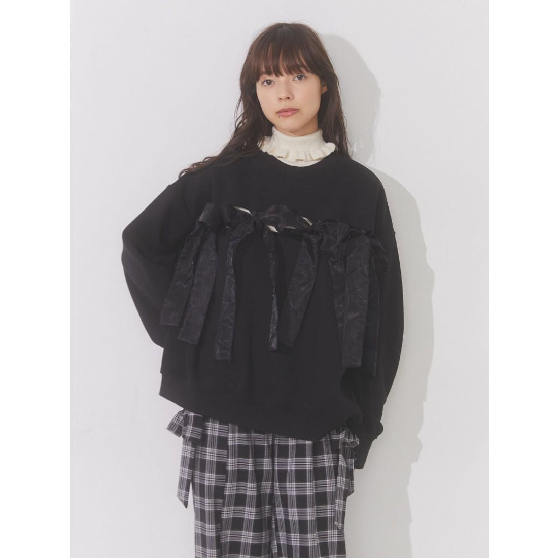 メリージェニー merry jenny merry jenny リボンでつないだトレーナー 