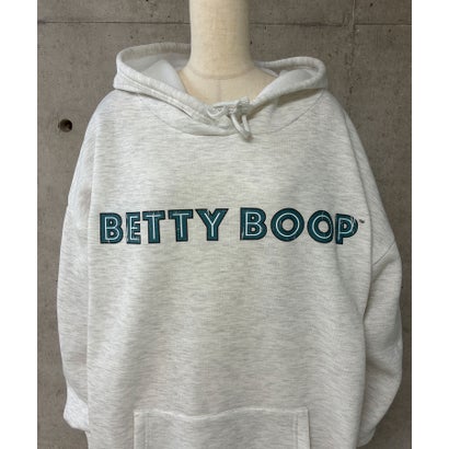 裏起毛BETTY BOOP バックプリントオーバーサイズパーカー （モクグレー）｜詳細画像