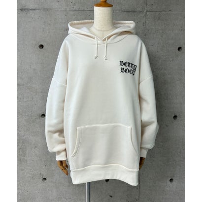 裏起毛BETTY BOOPバックプリントオーバーサイズパーカー （アイボリー）｜詳細画像