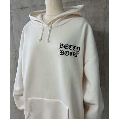 裏起毛BETTY BOOPバックプリントオーバーサイズパーカー （アイボリー）｜詳細画像
