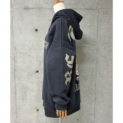 裏起毛BETTY BOOPバックプリントオーバーサイズパーカー （チャコールグレー）｜詳細画像