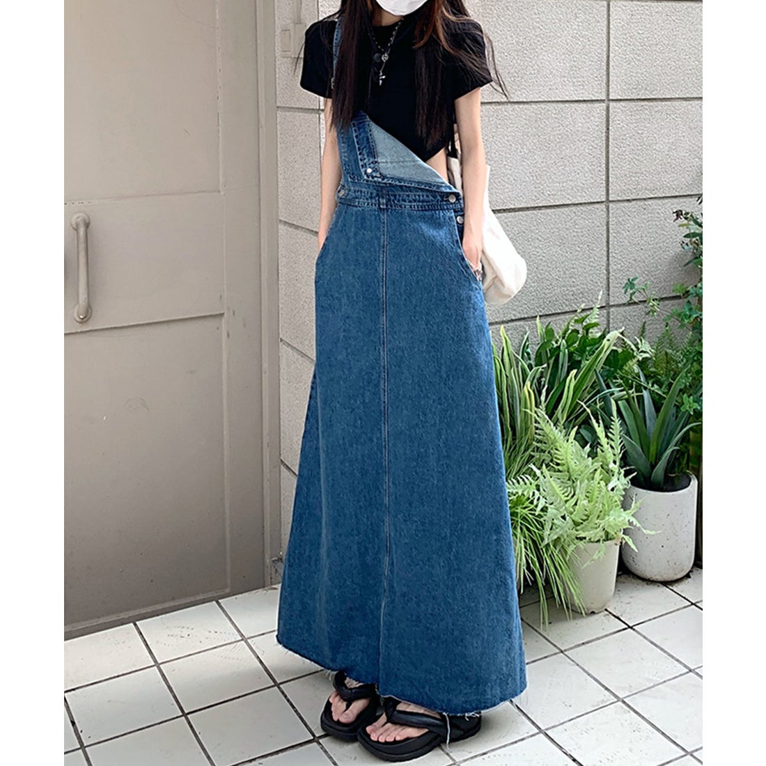ミージェーン me Jane カットオフデニムジャンパースカート （ブルー） -ファッション通販 FASHION WALKER