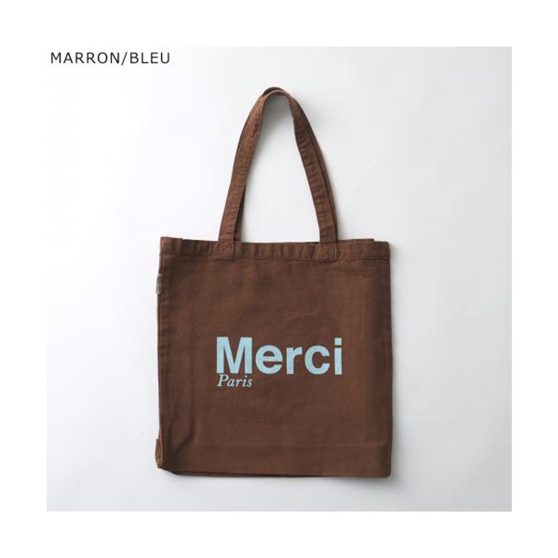 Merci トートバッグ CABAS MERCI ロゴ ショッピングバッグ （CREAM