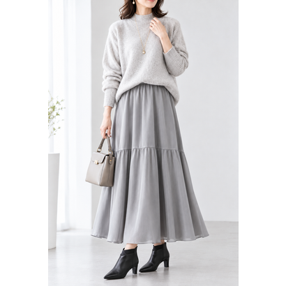 ポインテッドトゥ Vカットゴア ショートブーツ （ブラック）｜詳細画像