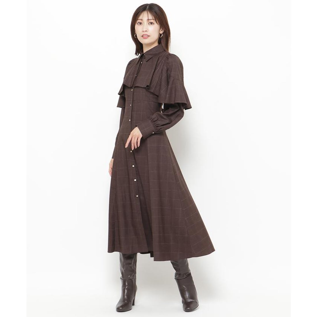 アンドクチュール AND COUTURE 9/19発売フロントフリルケープシャ 