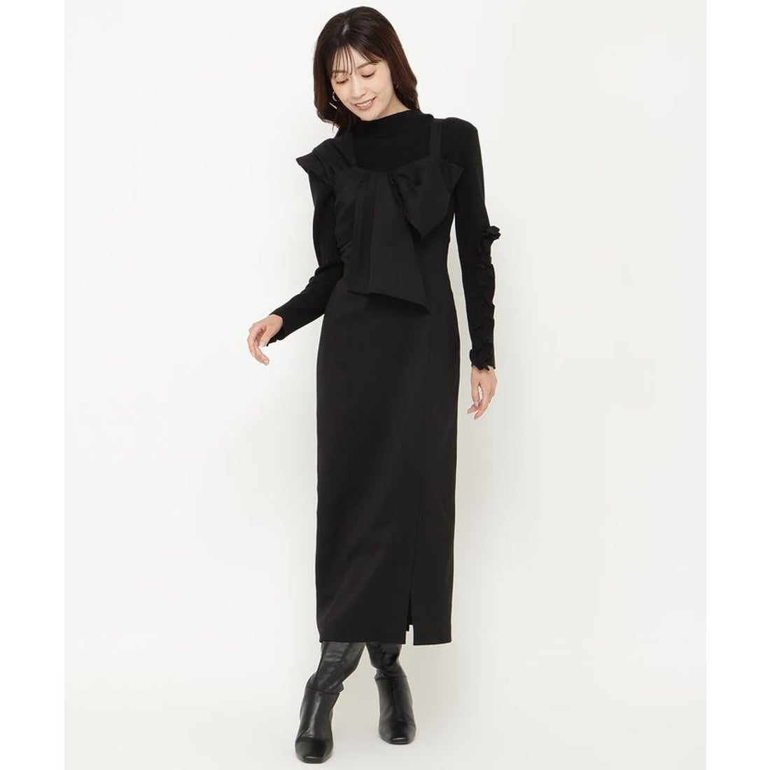 アンドクチュール AND COUTURE 11/14発売アシメショルダーリボン