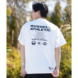 ラッセルアスレチック 半袖 Tシャツ メンズ UVカット 吸水速乾 （WHT）