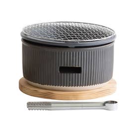 SALIU サリュウ 炭焼きグリル 大 陶器 水コンロ グリル 七輪 卓上 美濃