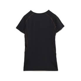 ソフトコンプレッション クルーネックTシャツ LADIES （黒）