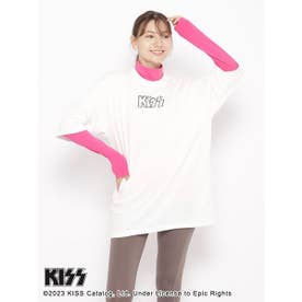 for RUN WITH MUSIC アーティストTシャツ UNISEX （白+KISS）