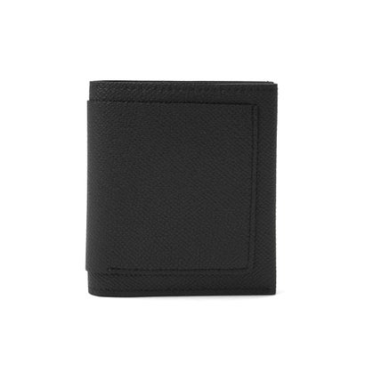 二つ折り財布 メンズ レディース ブランド 本革 コンパクト 小さめ 折財布 財布 小銭入れあり 二つ折り ミニ財布 薄型 おしゃれ 折り財布 ミニ 牛革 革 BOOK PARSE-WL SO77 （BLACK）｜詳細画像