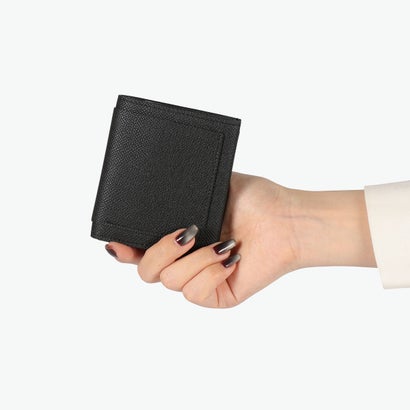 二つ折り財布 メンズ レディース ブランド 本革 コンパクト 小さめ 折財布 財布 小銭入れあり 二つ折り ミニ財布 薄型 おしゃれ 折り財布 ミニ 牛革 革 BOOK PARSE-WL SO77 （BLACK）｜詳細画像