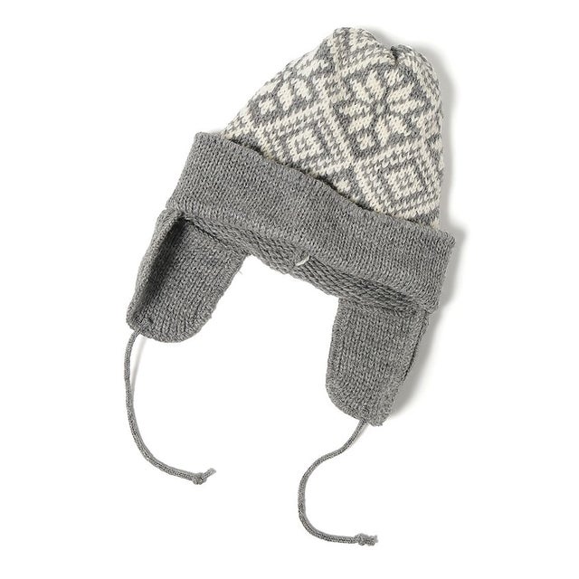 ソノタ/SNOWFLAKE BOB W/EAR（スノーフレークボブキャップ） （STEEL/ARAN）