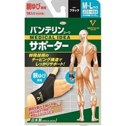 ソノタ/バンテリンコーワサポーター 親ゆび専用ふつう～大きめサイズ ブラック （ブラック）｜詳細画像