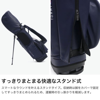キャディバッグ メンズ レディース 9.0型 おしゃれ 46インチ 5分割 合皮 スタンド スタンド型 キャディーバッグ スタンドキャディバッグ ユースフル THMG6SC5 （ホワイト）｜詳細画像