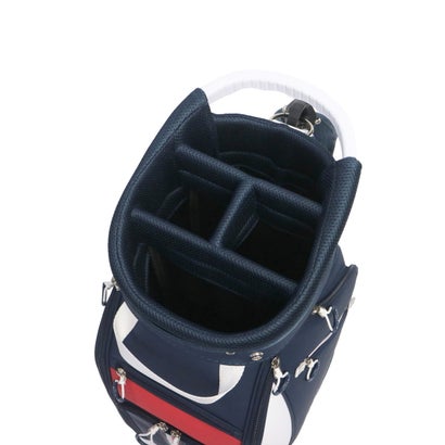 トミー ヒルフィガー ゴルフ TOMMY HILFIGER GOLF キャディバッグ メンズ レディース 9.0型 おしゃれ 46インチ 4分割 合皮 カート カート型 キャディーバッグ カートキャディバッグ エッセンシャル THMG6SC6 （ネイビー）｜詳細画像