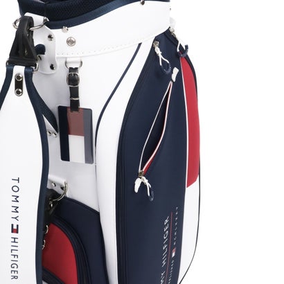 トミー ヒルフィガー ゴルフ TOMMY HILFIGER GOLF キャディバッグ メンズ レディース 9.0型 おしゃれ 46インチ 4分割 合皮 カート カート型 キャディーバッグ カートキャディバッグ エッセンシャル THMG6SC6 （ネイビー）｜詳細画像