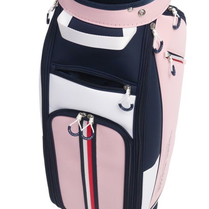 トミー ヒルフィガー ゴルフ TOMMY HILFIGER GOLF キャディバッグ メンズ レディース 9.0型 おしゃれ 46インチ 4分割 合皮 カート カート型 キャディーバッグ カートキャディバッグ エッセンシャル THMG6SC6 （ネイビー）｜詳細画像