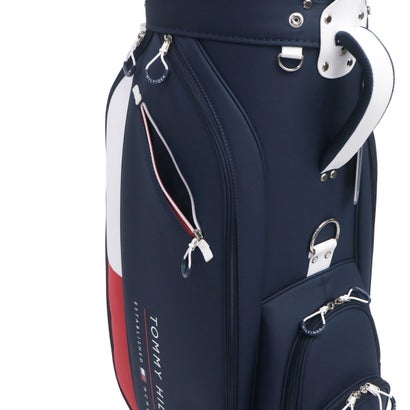 トミー ヒルフィガー ゴルフ TOMMY HILFIGER GOLF キャディバッグ メンズ レディース 9.0型 おしゃれ 46インチ 4分割 合皮 カート カート型 キャディーバッグ カートキャディバッグ エッセンシャル THMG6SC6 （ネイビー）｜詳細画像