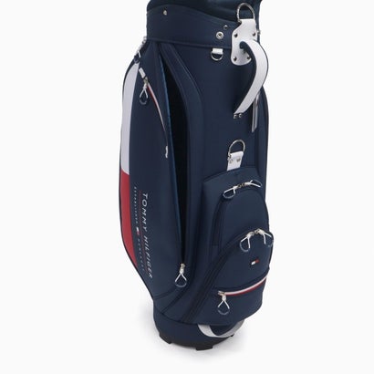 トミー ヒルフィガー ゴルフ TOMMY HILFIGER GOLF キャディバッグ メンズ レディース 9.0型 おしゃれ 46インチ 4分割 合皮 カート カート型 キャディーバッグ カートキャディバッグ エッセンシャル THMG6SC6 （ネイビー）｜詳細画像
