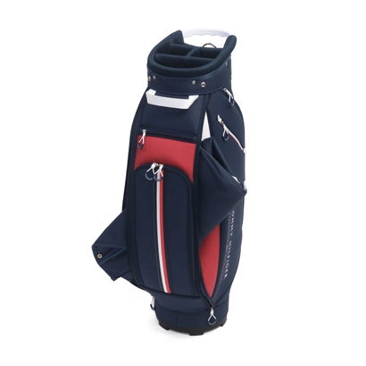 トミー ヒルフィガー ゴルフ TOMMY HILFIGER GOLF キャディバッグ メンズ レディース 9.0型 おしゃれ 46インチ 4分割 合皮 カート カート型 キャディーバッグ カートキャディバッグ エッセンシャル THMG6SC6 （ネイビー）｜詳細画像