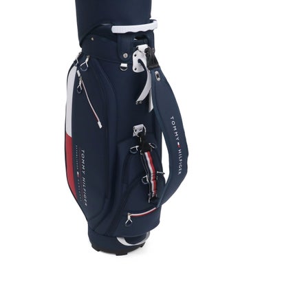 トミー ヒルフィガー ゴルフ TOMMY HILFIGER GOLF キャディバッグ メンズ レディース 9.0型 おしゃれ 46インチ 4分割 合皮 カート カート型 キャディーバッグ カートキャディバッグ エッセンシャル THMG6SC6 （ネイビー）｜詳細画像
