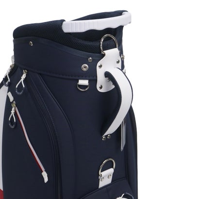トミー ヒルフィガー ゴルフ TOMMY HILFIGER GOLF キャディバッグ メンズ レディース 9.0型 おしゃれ 46インチ 4分割 合皮 カート カート型 キャディーバッグ カートキャディバッグ エッセンシャル THMG6SC6 （ネイビー）｜詳細画像