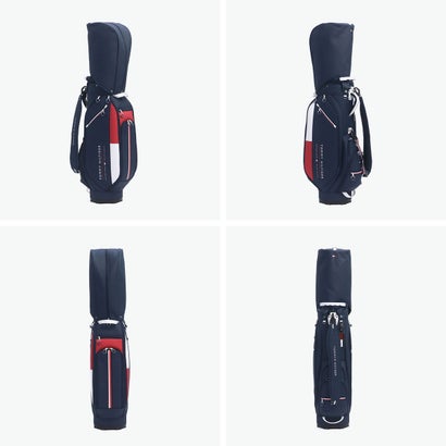 トミー ヒルフィガー ゴルフ TOMMY HILFIGER GOLF キャディバッグ メンズ レディース 9.0型 おしゃれ 46インチ 4分割 合皮 カート カート型 キャディーバッグ カートキャディバッグ エッセンシャル THMG6SC6 （ネイビー）｜詳細画像